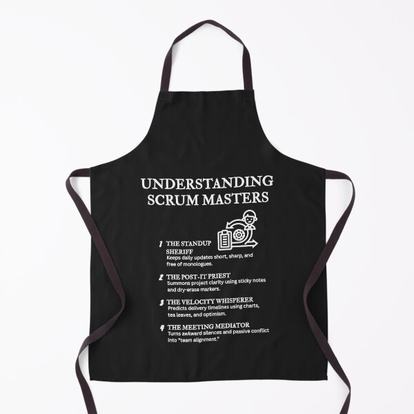 Item preview, Understanding Scrum Masters – Funny Agile Ritual Definitions – Black designed and sold by PsyFlow35.
