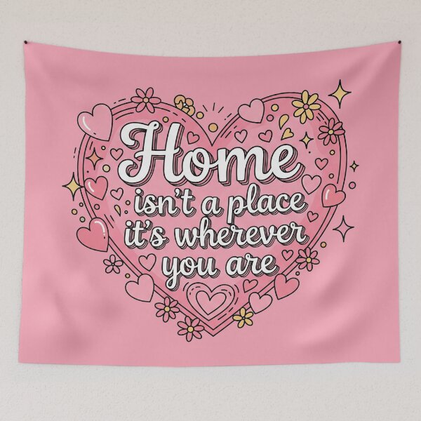Item preview, Home Isn't A Place It's Wherever You Are Heart designed and sold by Owcomm.