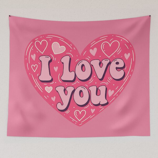 Item preview, I Love You Heart Pink designed and sold by Owcomm.