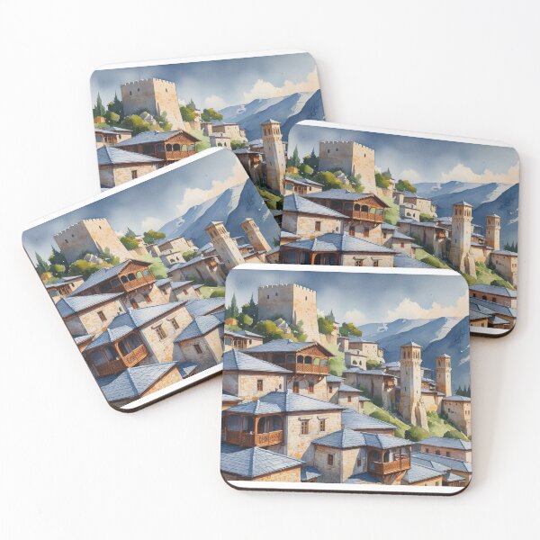 Item preview, Gjirokastër, Albania – Artistic design of a historic Balkan city designed and sold by StormArte.