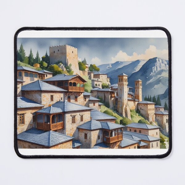 Item preview, Gjirokastër, Albania – Artistic design of a historic Balkan city designed and sold by StormArte.