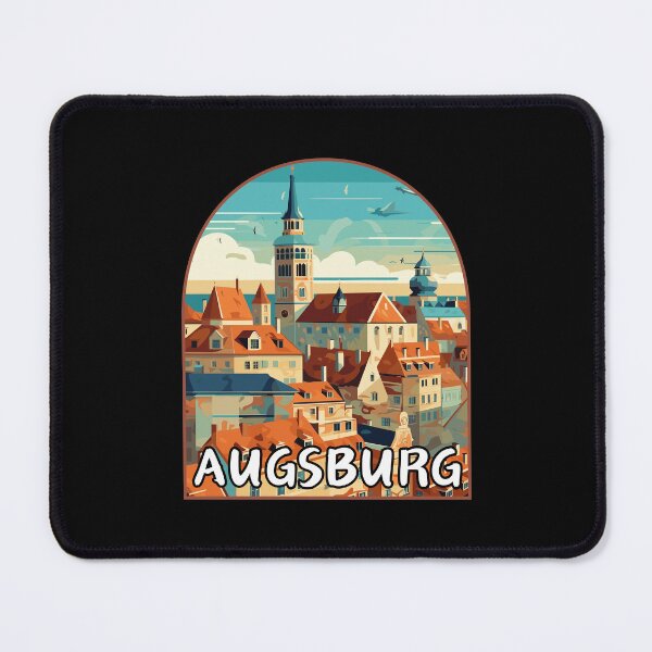 Item preview, Augsburg in Bavaria, Germany Art Travel Landscape Emblem designed and sold by MaateoDesign.