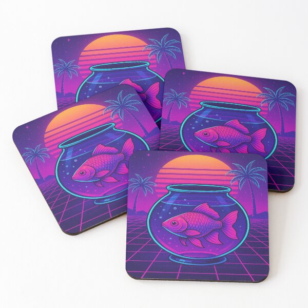 Item preview, Vaporwave fish designed and sold by Mood Twist.