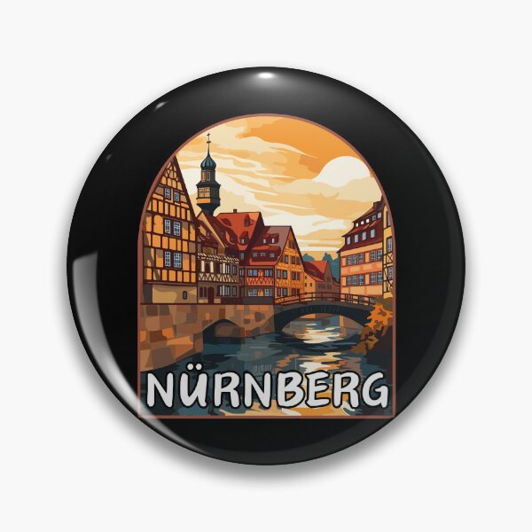 Item preview, Nürnberg in Bavaria, Germany Art Travel Landscape Emblem designed and sold by MaateoDesign.