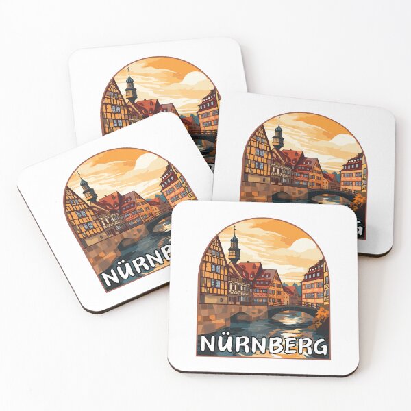 Item preview, Nürnberg in Bavaria, Germany Art Travel Landscape Emblem designed and sold by MaateoDesign.