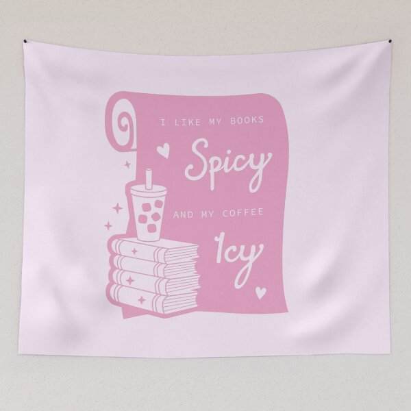 Item preview, Books Spicy Coffee Icy - Book Lover Design designed and sold by LellsCreates.