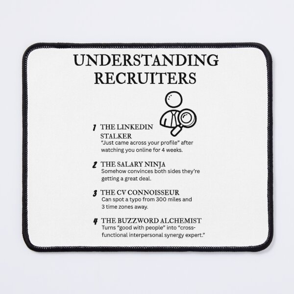 Item preview, UNDERSTANDING RECRUITERS – Funny Talent Acquisition Life Definitions designed and sold by PsyFlow35.