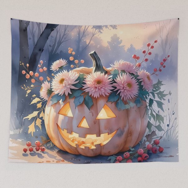 Item preview, Twilight Pumpkin Bloom – Autumn’s Gentle Ma designed and sold by Mos Thainique.