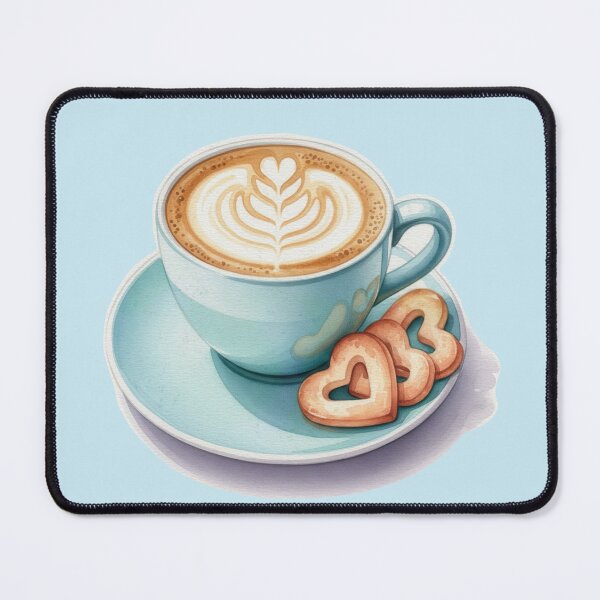 Item preview, Love coffee with heart shaped cookies and foam designed and sold by Zela.