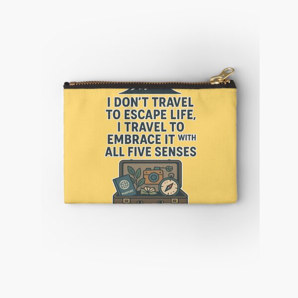 Item preview, I Travel to Embrace Life - Inspirational Wanderlust Quote for Passionate Explorers & Mindful Adventurers designed and sold by karina360.