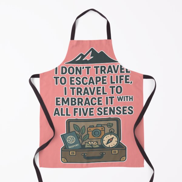 Item preview, I Travel to Embrace Life - Inspirational Wanderlust Quote for Passionate Explorers & Mindful Adventurers designed and sold by Karina Creative Studio.