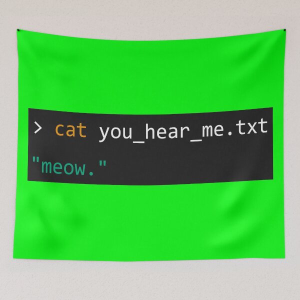 Item preview, cat you_hear_me.txt designed and sold by trexxak.