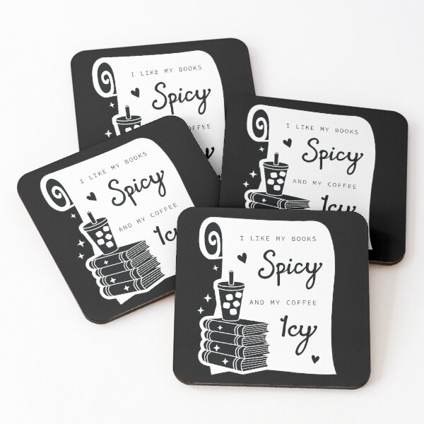 Item preview, Books Spicy Coffee Icy - Book Lover Design designed and sold by LellsCreates.
