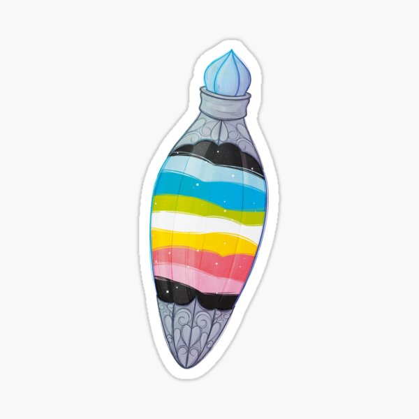 Item preview,  Potion sticker, pride flag designed and sold by ArtByBjorn134.