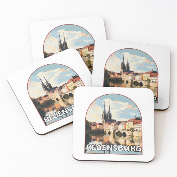 Item preview, Regensburg in Bavaria, Germany Art Travel Landscape Emblem designed and sold by MaateoDesign.