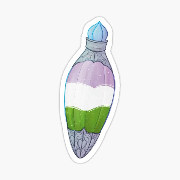Item preview, Potion sticker, pride flag designed and sold by ArtByBjorn134.
