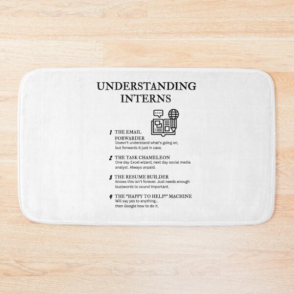 Item preview, UNDERSTANDING INTERNS – Funny Office Life Definitions designed and sold by PsyFlow35.