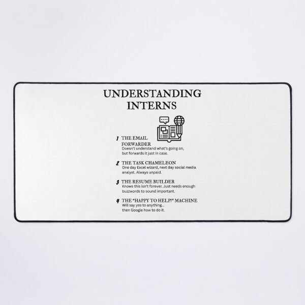 Item preview, UNDERSTANDING INTERNS – Funny Office Life Definitions designed and sold by PsyFlow35.