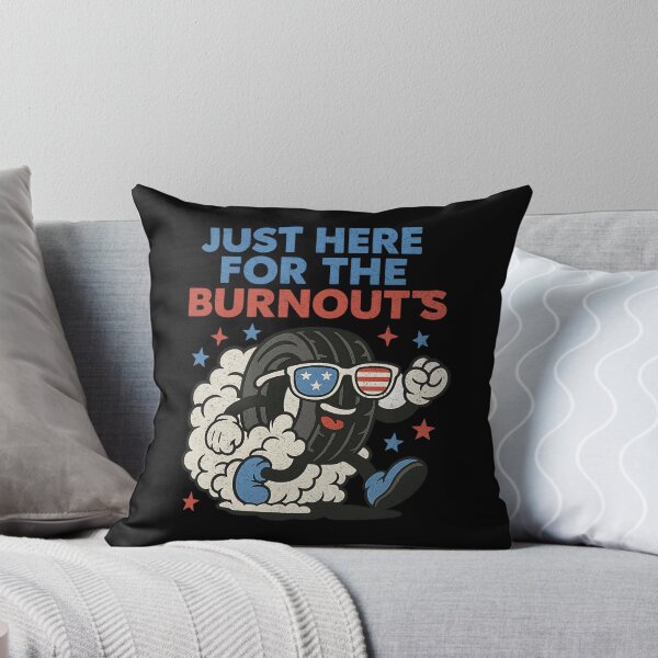 Item preview, Just Here For The Burnouts Funny Patriotic Tire Racing USA American Car Racing designed and sold by CarantinedChaos.