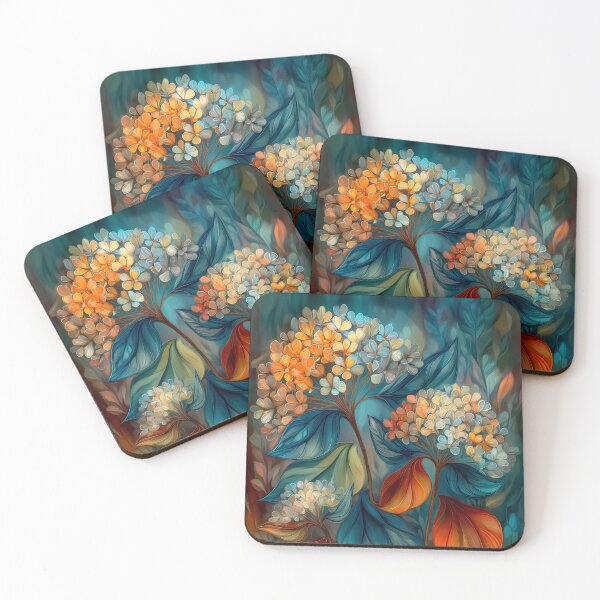 Item preview, Radiant Hydrangea Bloom, Abstract Fantasy Floral Art designed and sold by MargaretWiktor.