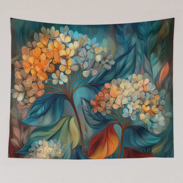Item preview, Radiant Hydrangea Bloom, Abstract Fantasy Floral Art designed and sold by MargaretWiktor.