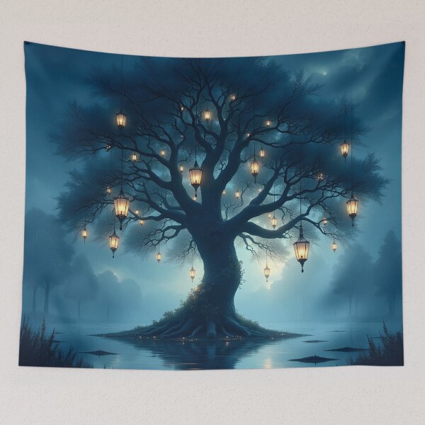 Item preview, The Enchanted Lantern Tree designed and sold by oanaunciuleanu.