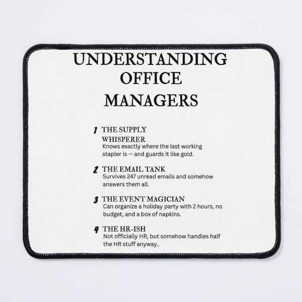 Item preview, UNDERSTANDING OFFICE MANAGERS – Funny Workplace Life Definitions designed and sold by PsyFlow35.