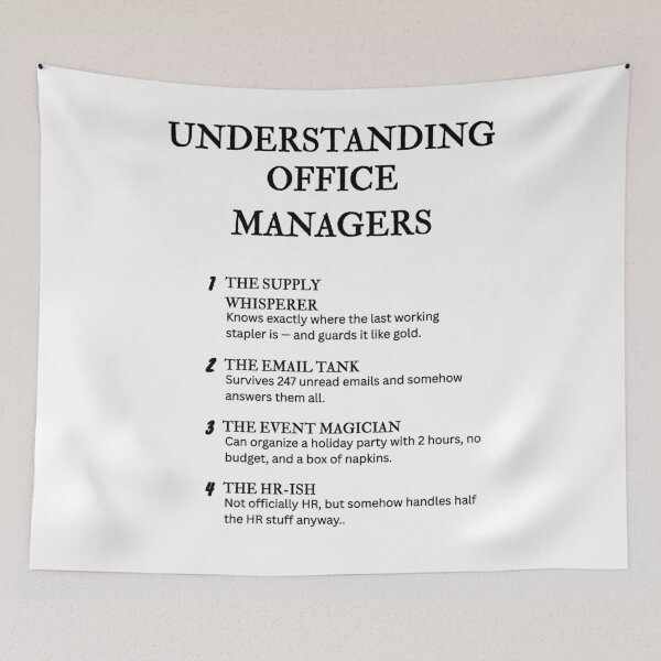 Item preview, UNDERSTANDING OFFICE MANAGERS – Funny Workplace Life Definitions designed and sold by PsyFlow35.