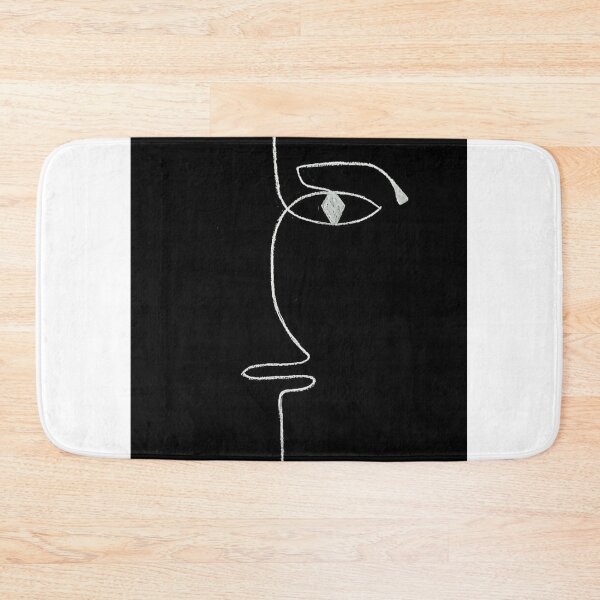 Item preview, face line art | simple man face  designed and sold by thissmarwa.