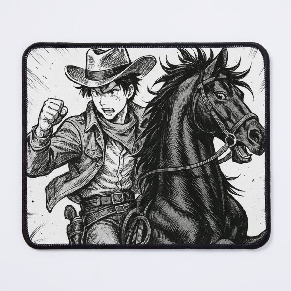 Item preview, manga style cowboy designed and sold by OnlyTheWest.