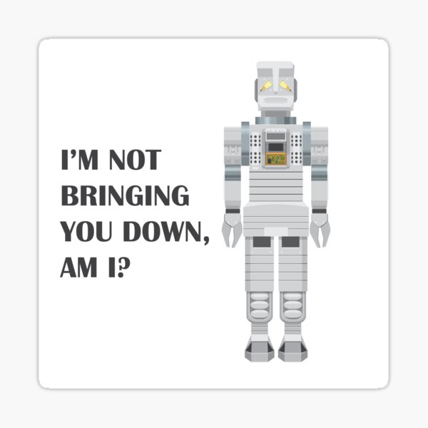 Marvin The Paranoid Android Sticker For Sale By Wolffdj Redbubble
