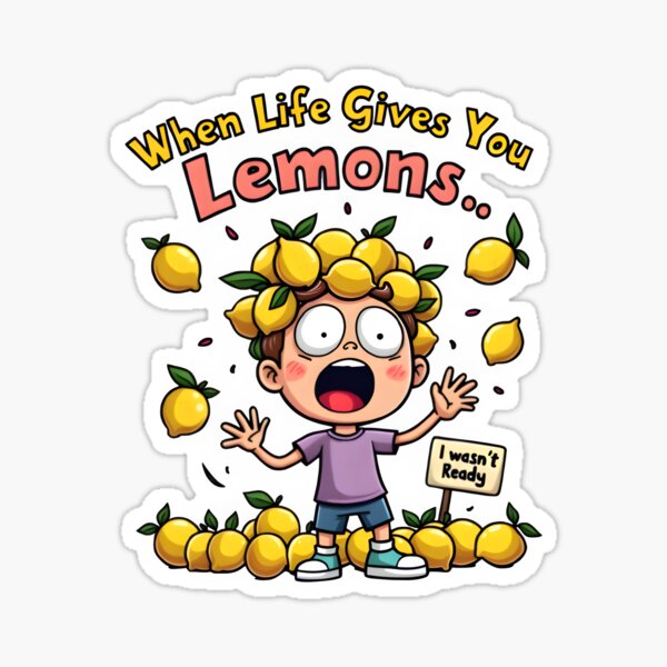 Item preview, When Life Gives You Lemons… | Relatable Meme designed and sold by MyFashionDreams.