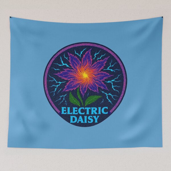 Item preview, Electric Daisy – Pulsing Floral Energy designed and sold by Pacific Art.