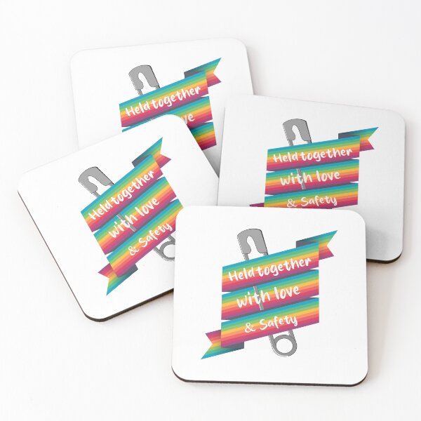 Item preview, Held Together with Love and Safety – Heartwarming Quote Design of Comfort and Trust designed and sold by ArtsyExplorer.