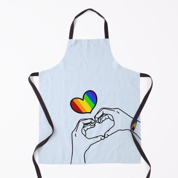 Item preview, Pride Rainbow Hand Heart ver 3 designed and sold by ClearAndHappy.