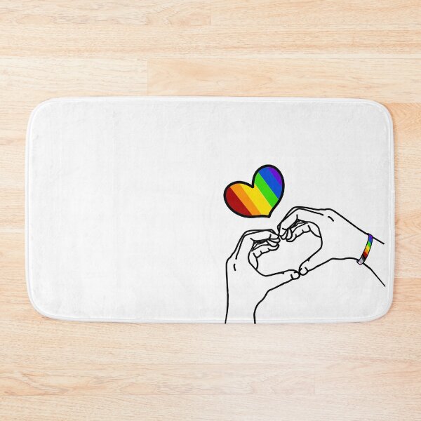 Item preview, Pride Rainbow Hand Heart  ver 3 designed and sold by ClearAndHappy.