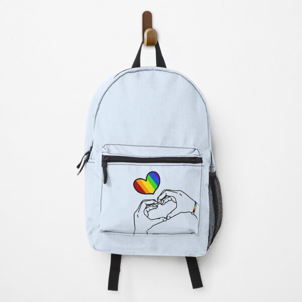 Item preview, Pride Rainbow Hand Heart ver 3 designed and sold by ClearAndHappy.