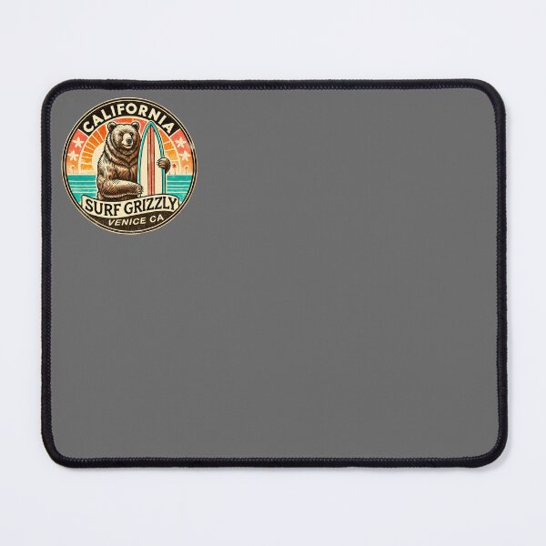 Item preview, Venice Beach Surfing Bear – Retro Vibes designed and sold by Pacific Art.