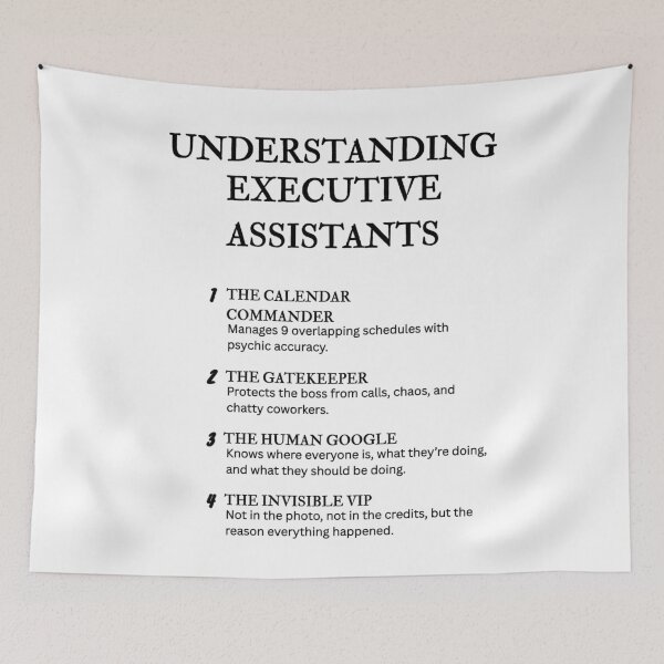 Item preview, UNDERSTANDING EXECUTIVE ASSISTANTS – Funny Corporate Life Definitions designed and sold by PsyFlow35.