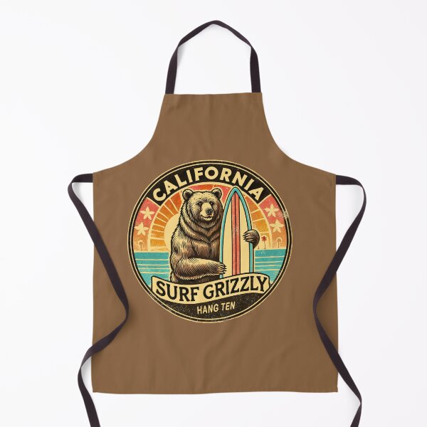 Item preview, Vintage California Surf Grizzly – 1950s Vibes designed and sold by Pacific Art.