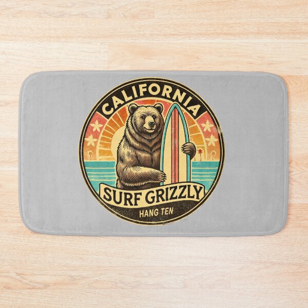 Item preview, Vintage California Surf Grizzly – 1950s Vibes designed and sold by Pacific Art.