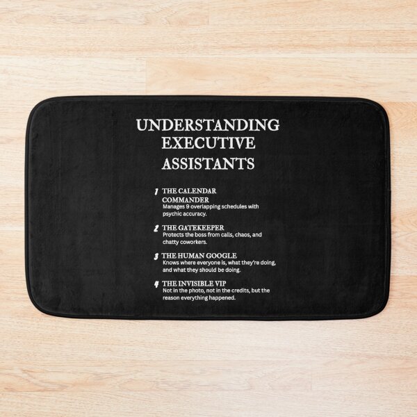 Item preview, UNDERSTANDING EXECUTIVE ASSISTANTS – Funny Corporate Life Definitions – Black designed and sold by PsyFlow35.