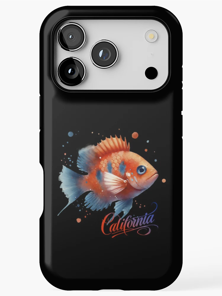 Thumbnail 1 of 4, iPhone Case, Garibaldi California State Fish designed and sold by Pacific Art.