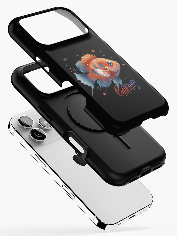 Thumbnail 2 of 4, iPhone Case, Garibaldi California State Fish designed and sold by Pacific Art.