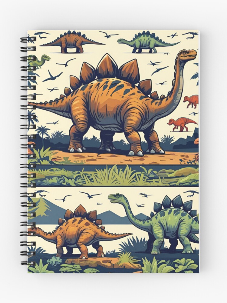 Thumbnail 1 of 3, Journal, Dinosaur Patterns designed and sold by PatronesKawai.