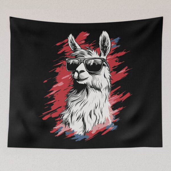 Item preview, Cool llama alpaca with sunglasses designed and sold by drizzd.
