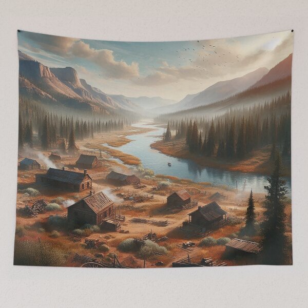 Item preview, Valley of the River Settlers designed and sold by nikkolaus.
