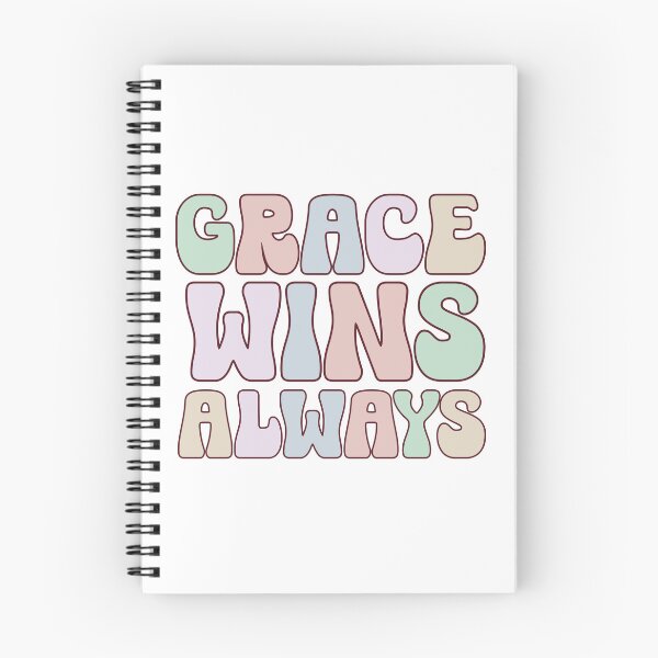 Item preview, Grace Wins Always – Retro Christian Quote  designed and sold by stylishdzign.