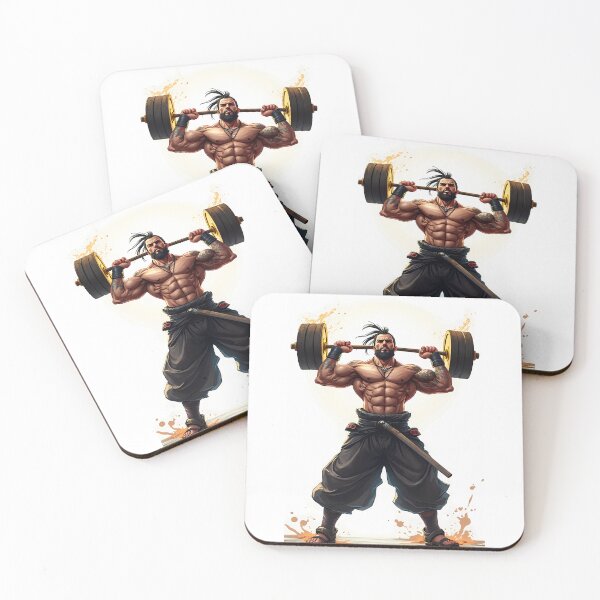 Item preview, Ronin culturista entrenando duro designed and sold by Danh Style.