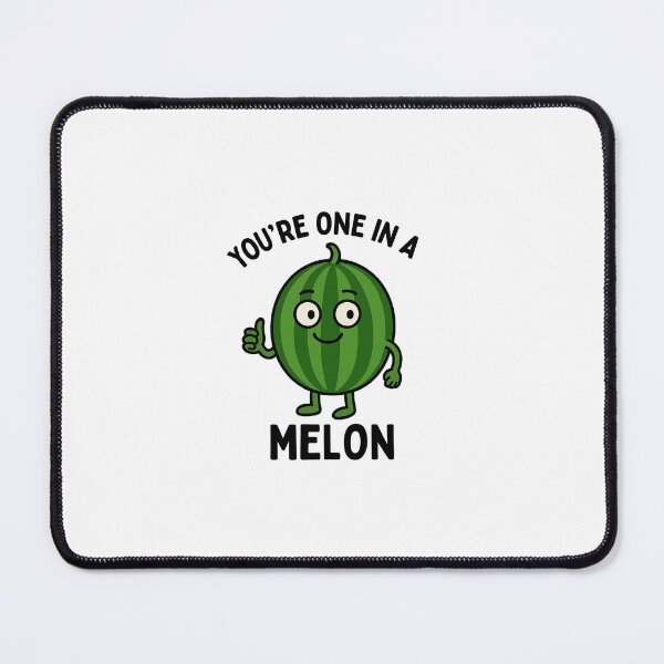 Item preview, You're One in a Melon – Funny Fruit Pun Design designed and sold by LevelUpLab.